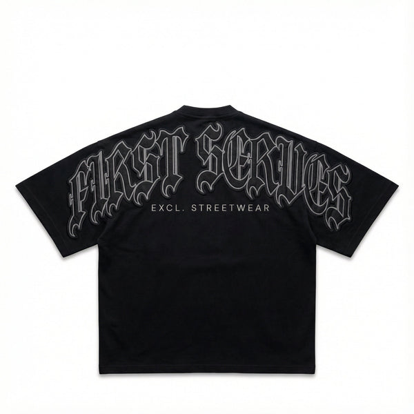 Black/White 'FS/2026' Oversized Tee - Getgot™ ClothingXS