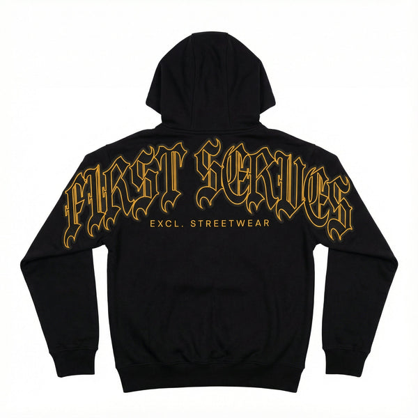Black/Yellow 'FS/2026' OS Hoodie - Getgot™ ClothingXS