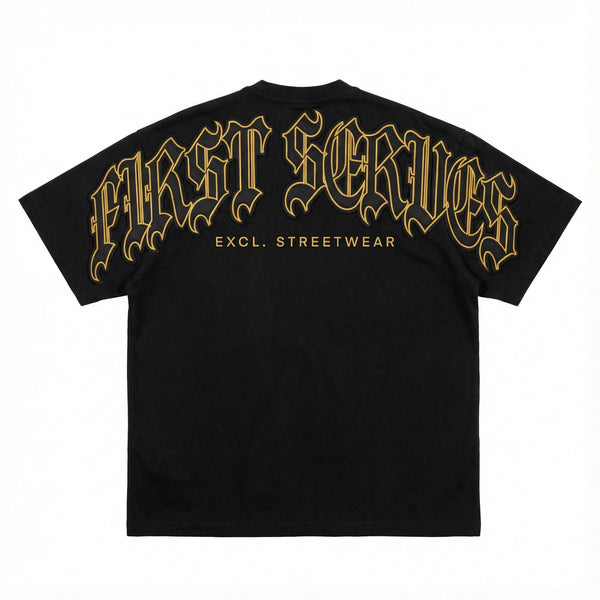 Black/Yellow 'FS/2026' Oversized Tee - Getgot™ ClothingXS