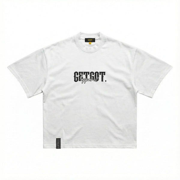 White/Black 'FS/2026' Oversized Tee - Getgot™ ClothingXS