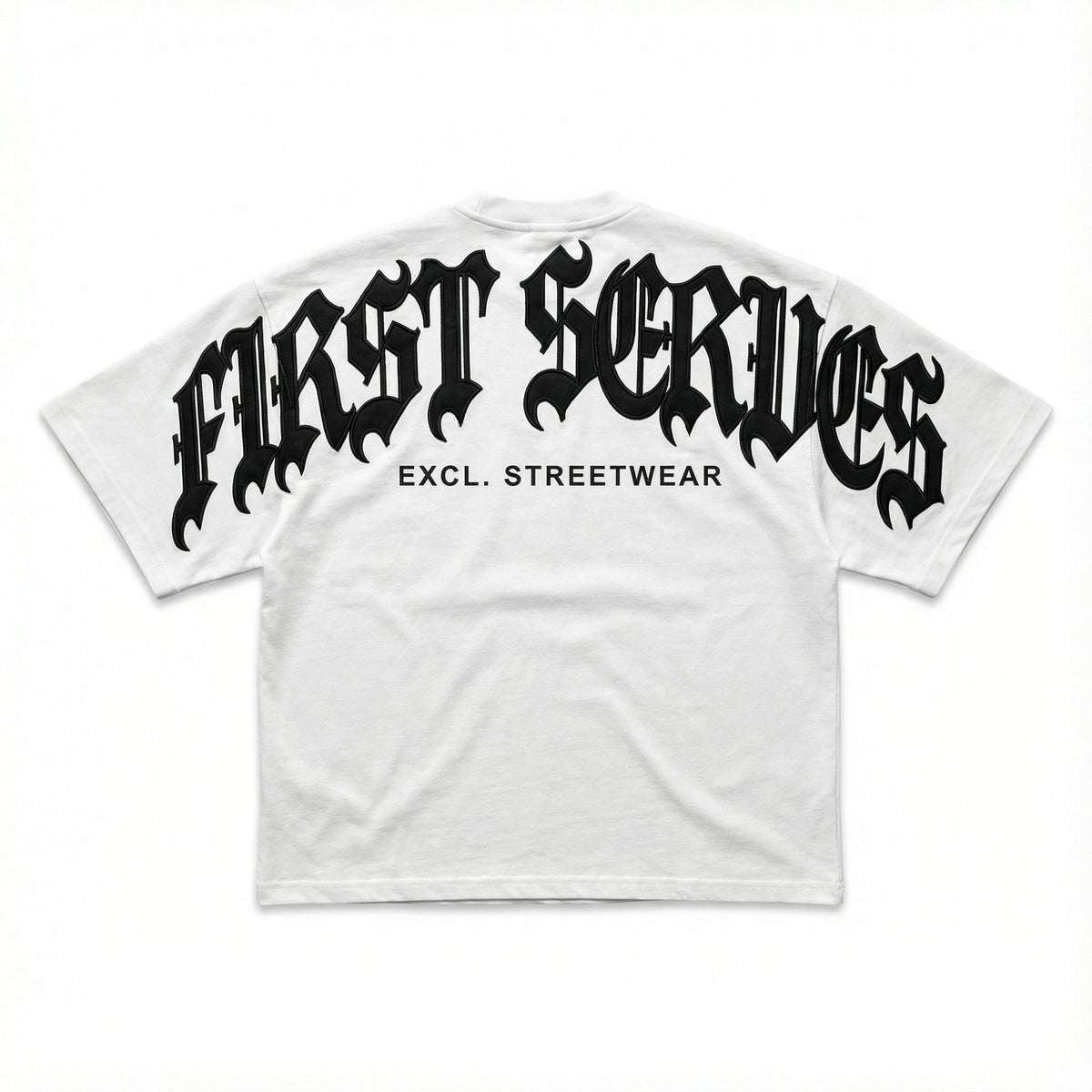 White/Black 'FS/2026' Oversized Tee - Getgot™ ClothingXS